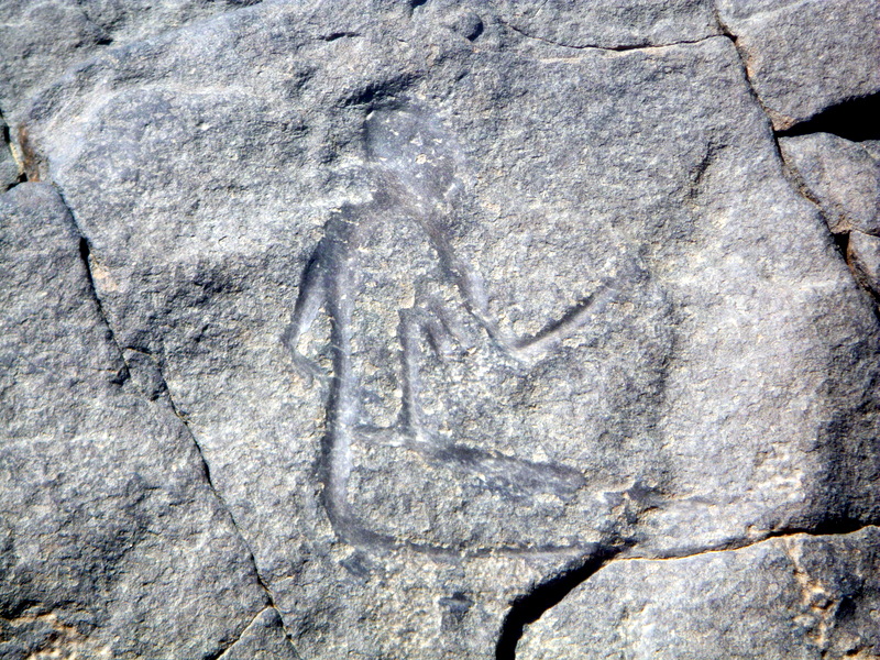 Gravure rupestre (Site de Tin Taghirt )