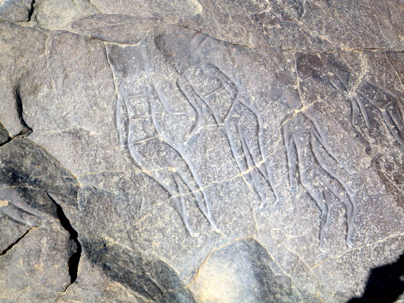 Gravure rupestre (Site de Tin Taghirt )